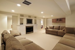 Denver Crown Molding, Window Trim, Wainscot, Chair Rail, Basement Guest Area | Denver Crown and Trim