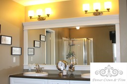 Denver Crown Molding, Window Trim, Wainscot, Chair Rail, Wall Frames Bathroom Mirror Trim