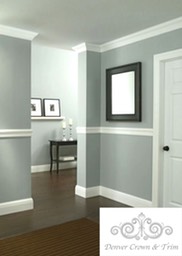 Denver Crown Molding, Window Trim, Wainscot, Chair Rail, Wall Frames Simple Chair Rail