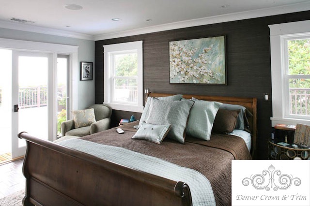 Denver Crown Molding, Window Trim, Wainscot, Chair Rail, Wall Frames. Crown Molding Master Bedroom