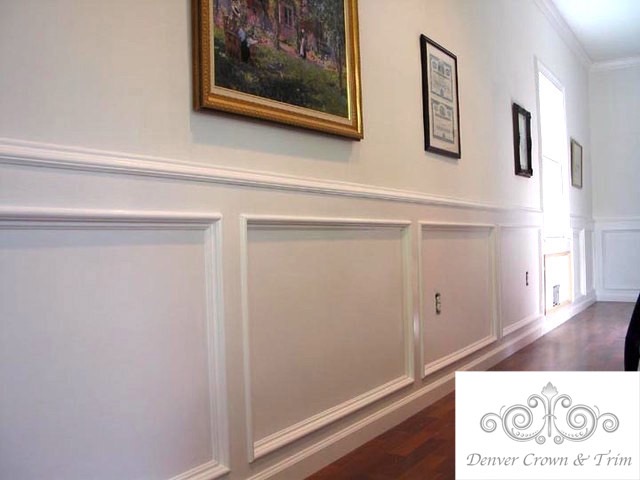 Denver Crown Molding, Window Trim, Wainscot, Chair Rail, Wall Frames. Hall Wall Frames